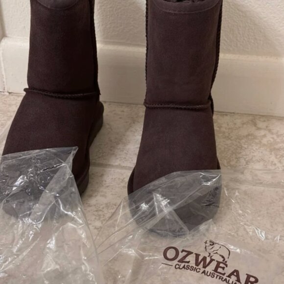 OZWEAR UGG Classic Sheepskin Boots - Brown, Size 37 (New) - Picture 8 of 9